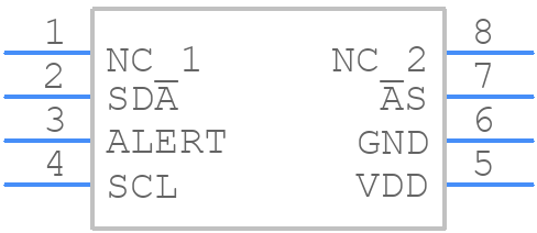 AD7414ARMZ-0REEL7 - Analog Devices - PCB symbol