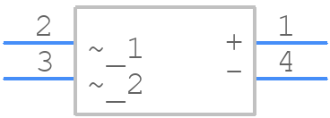 W02MG - Multicomp Pro - PCB symbol