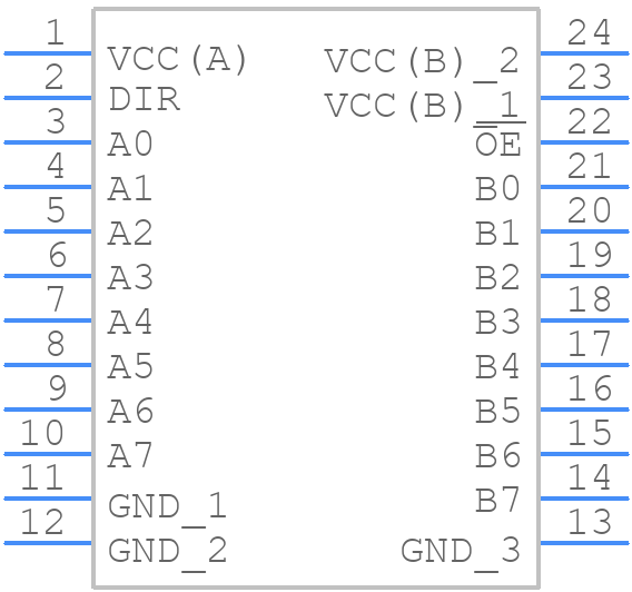 74LVC4245ADB,112 - Nexperia - PCB symbol