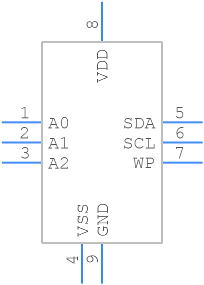 FM24CL64B-DG - Infineon - PCB symbol