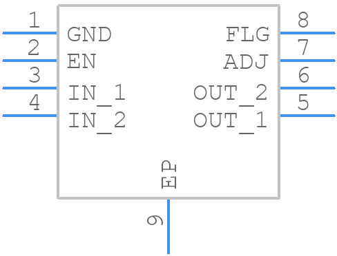 MIC69303YME-TR - Microchip - PCB symbol