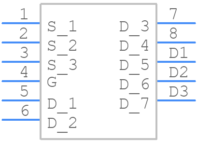 CSD19538Q3AT - Texas Instruments - PCB symbol