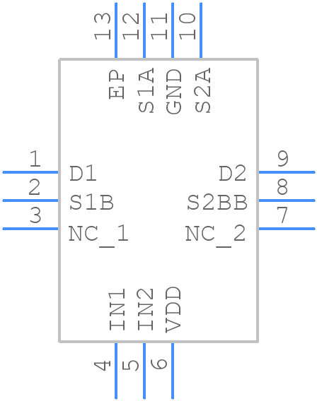 ADG772BCPZ-1REEL - Analog Devices - PCB symbol