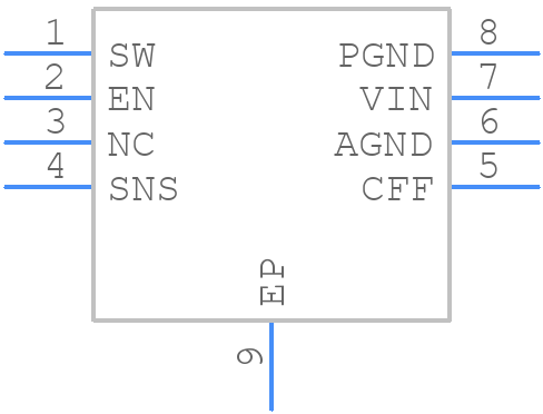MIC23050-SYML-TR - Microchip - PCB symbol