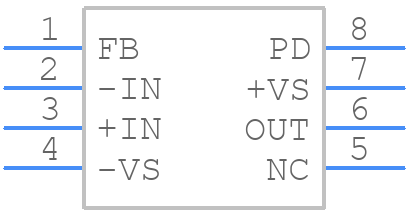 ADA4857-1YRZ-R7 - Analog Devices - PCB symbol