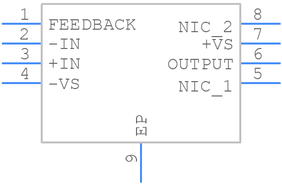AD8045ARDZ-REEL7 - Analog Devices - PCB symbol