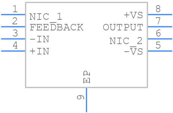 AD8045ACPZ-R2 - Analog Devices - PCB symbol