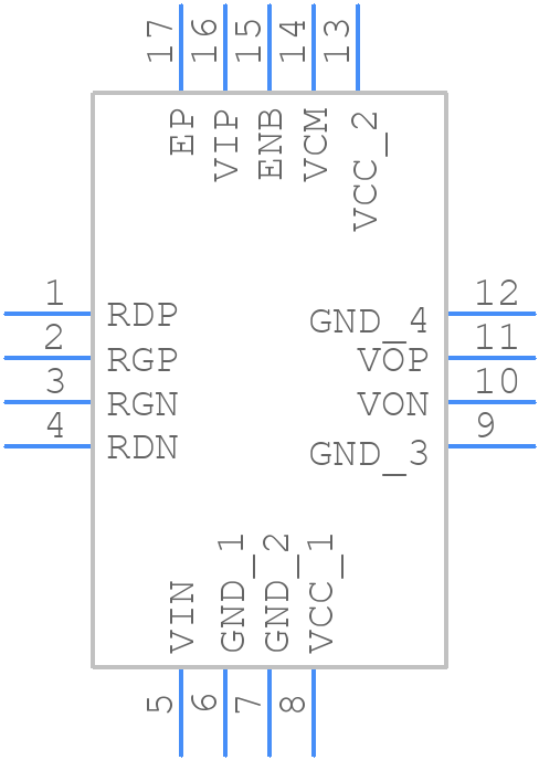 AD8352ACPZ-R7 - Analog Devices - PCB symbol