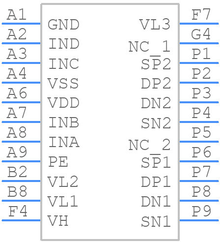 HV7360GA-G - Microchip - PCB symbol