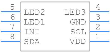 VCNL4035X01-GS08 - Vishay - PCB symbol