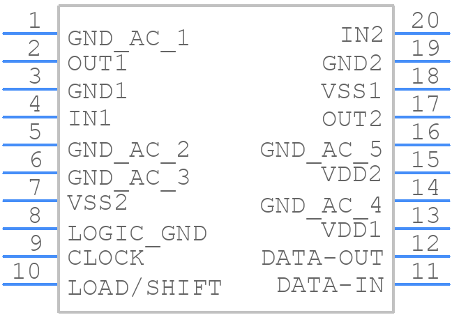 LM1972M - Texas Instruments - PCB symbol