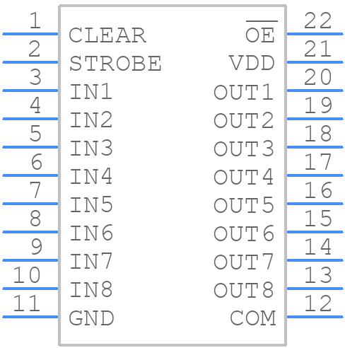MIC5801YN - Microchip - PCB symbol