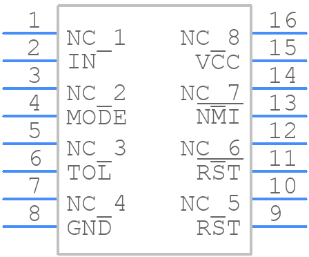 DS1231S-20N+ - Analog Devices - PCB symbol