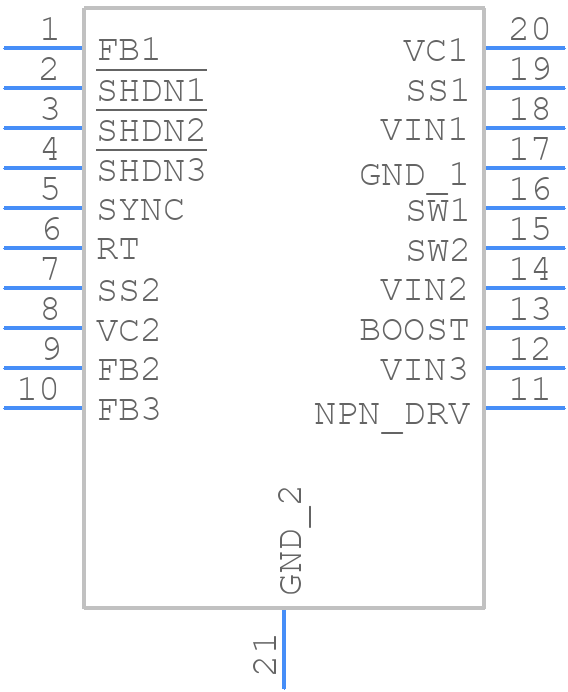 LT3570EFE#TRPBF - Analog Devices - PCB symbol