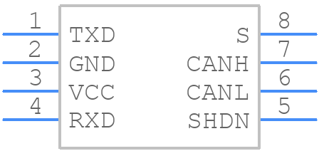 TCAN334GD - Texas Instruments - PCB symbol