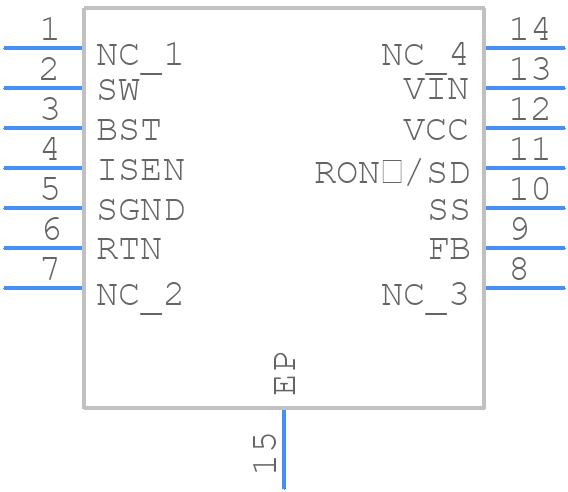 LM5010MHX/NOPB - Texas Instruments - PCB symbol