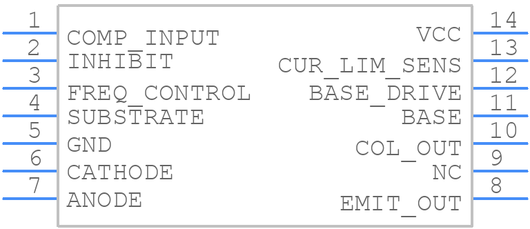 TL497ACNG4 - Texas Instruments - PCB symbol