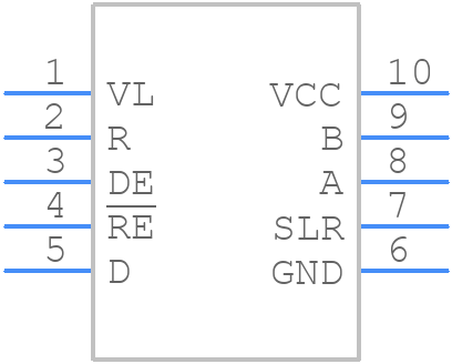 SN65HVD01DRCT - Texas Instruments - PCB symbol