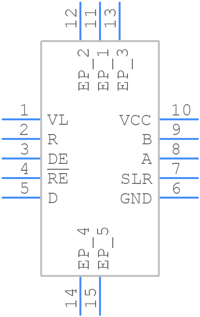 SN65HVD01DRCR - Texas Instruments - PCB symbol