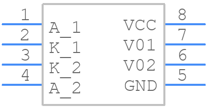 HCPL-2631-300E - Avago Technologies - PCB symbol
