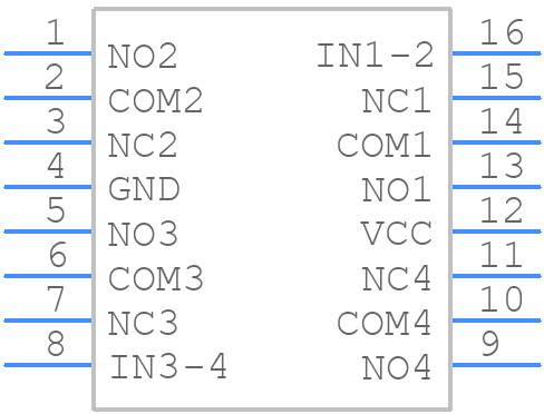 TS3A44159PWRG4 - Texas Instruments - PCB symbol