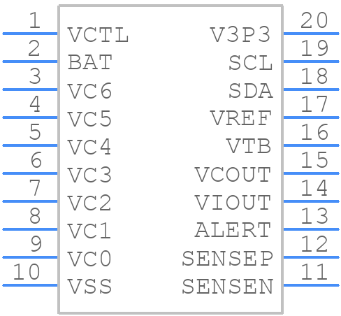 BQ76925PWR - Texas Instruments - PCB symbol