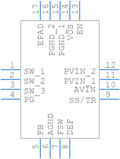TPS62143RGTR - Texas Instruments - PCB symbol