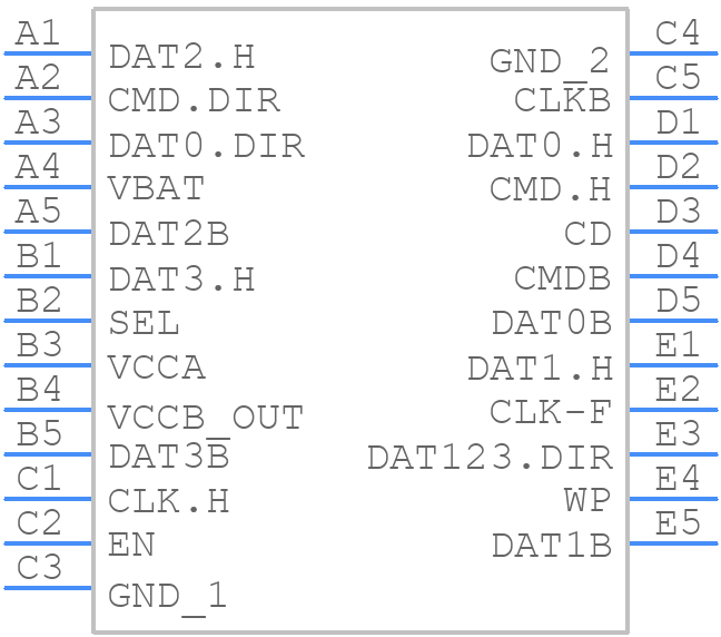 ST6G3244MEBJR - STMicroelectronics - PCB symbol