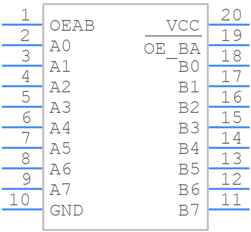 CD74ACT623M96 - Texas Instruments - PCB symbol