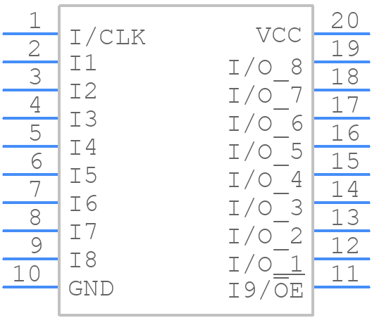 ATF16V8CZ-15XU - Microchip - PCB symbol