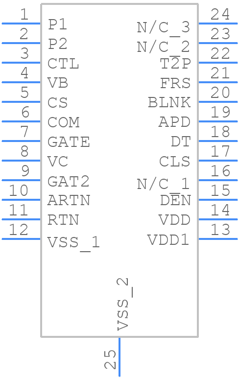TPS23785BPWP - Texas Instruments - PCB symbol