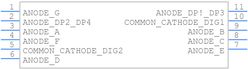 HDSM-293C - Avago Technologies - PCB symbol