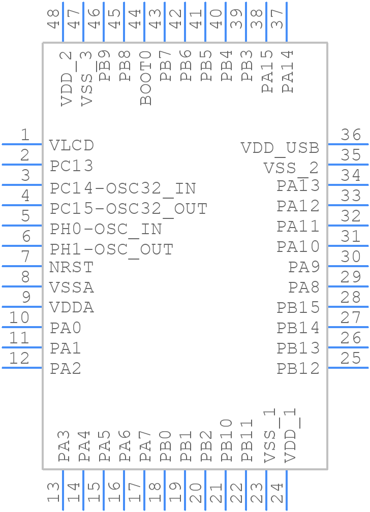 STM32L083CZT6 - STMicroelectronics - PCB symbol