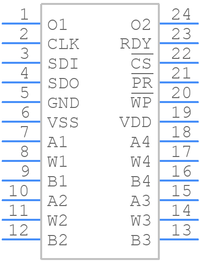 AD5233BRUZ50-R7 - Analog Devices - PCB symbol