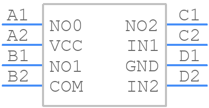 TS5A3359YZPR - Texas Instruments - PCB symbol