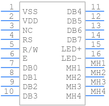 FC2004C03-NSWBBW-91LE - Fordata - PCB symbol