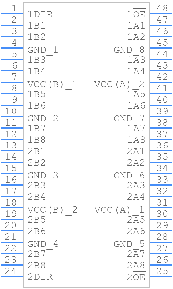 74AVC16T245DGG,112 - Nexperia - PCB symbol