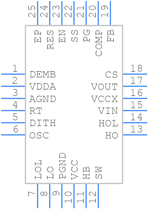 LM25141RGET - Texas Instruments - PCB symbol