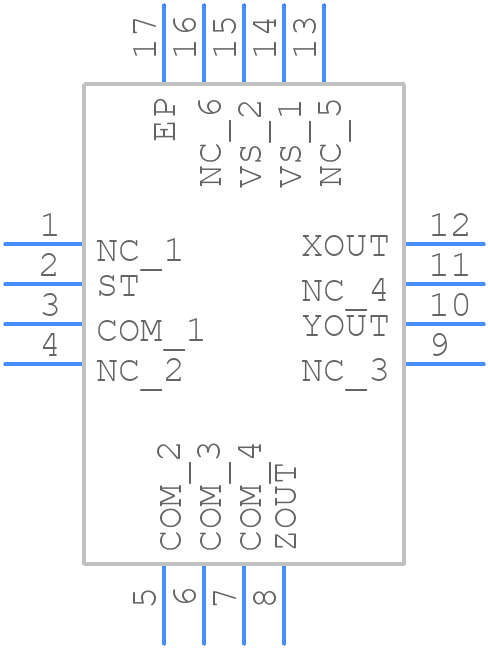 ADXL327BCPZ-RL7 - Analog Devices - PCB symbol