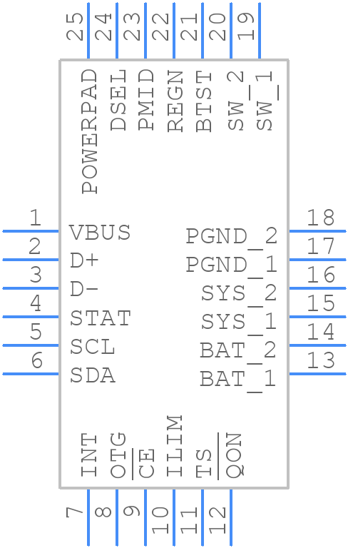 BQ25895RTWR - Texas Instruments - PCB symbol