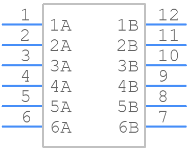CHS-06TB - Nidec Copal - PCB symbol
