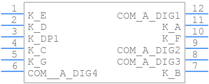 LDQ-M3604RI - Lumex - PCB symbol