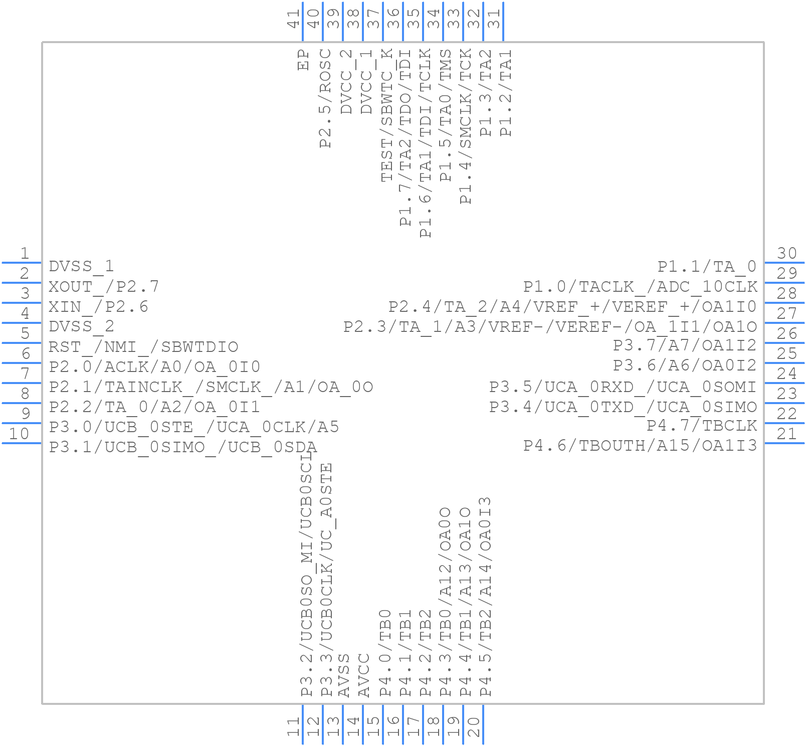 V62/08631-01XE - Texas Instruments - PCB symbol