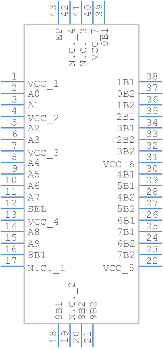 TS3DV520ERUAR - Texas Instruments - PCB symbol