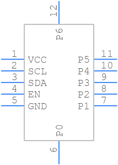 TCA6507RUER - Texas Instruments - PCB symbol