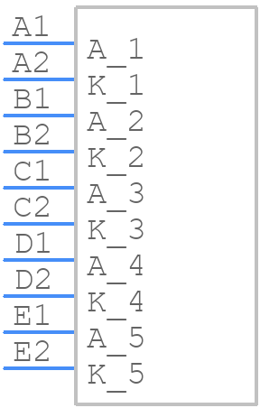 SSA-LXB525GD - Lumex - PCB symbol