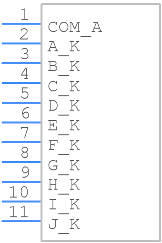 SSA-LXB10GW-RA - Lumex - PCB symbol