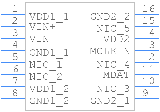 AD7403BRIZ-RL7 - Analog Devices - PCB symbol