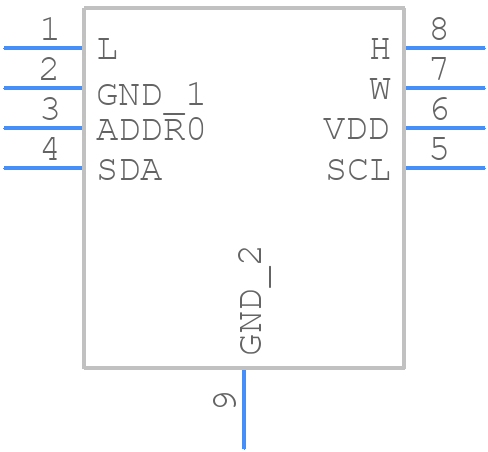 MAX5395LATA+T - Analog Devices - PCB symbol