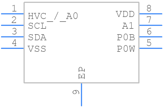 MCP4561T-104E/MF - Microchip - PCB symbol